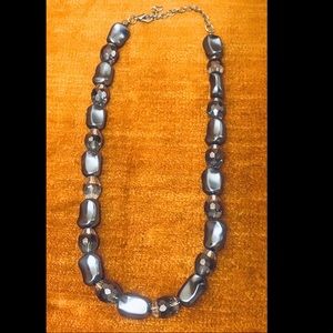 ‘90s Vintage Silver Beaded Necklace
